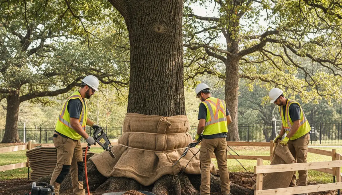 Tacoma, WA tree service protecting roots with soil support for healthy, stable trees