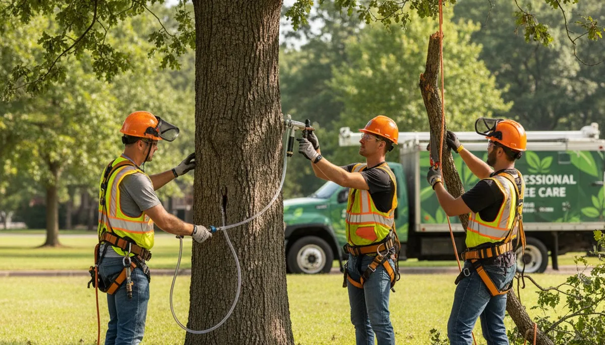 Tacoma, WA arborist treating tree disease for fungal infections and root rot