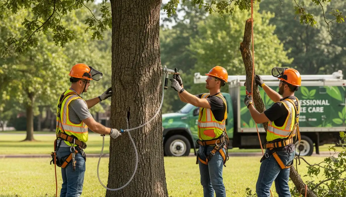 Tacoma, WA arborist treating tree disease for fungal infections and root rot