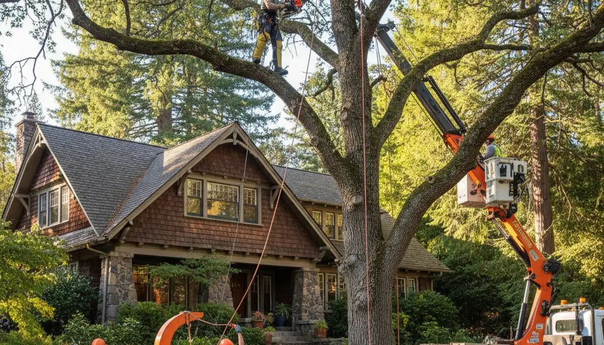 Tree service crew in Tacoma, WA providing professional tree trimming and removal services