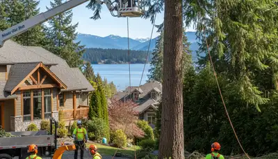 Tree service crew serving Tacoma, WA on a residential property