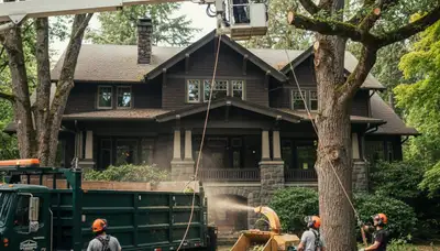 Tree service crew in Tacoma, WA providing professional tree care for homes and businesses