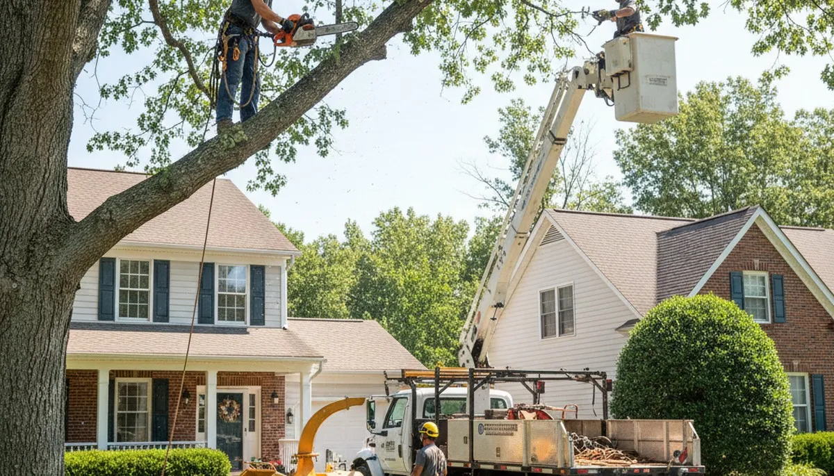 Tree service crew in Tacoma, WA providing professional tree trimming and removal services