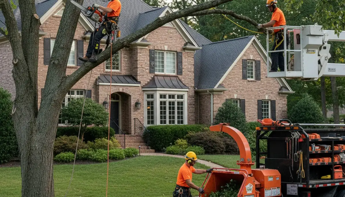 Tree service crew in Tacoma, WA providing professional tree care for local properties