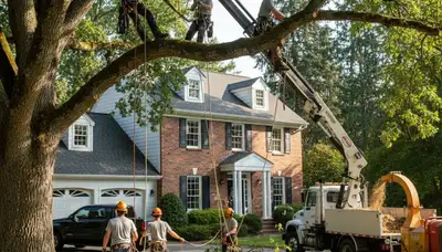 Tree service crew in Tacoma, WA providing professional tree care and removal for local properties