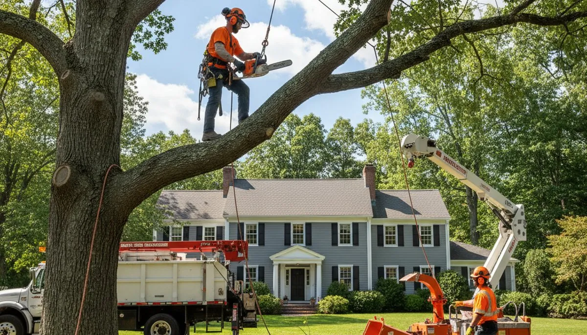 Tree service crew in Tacoma, WA providing professional tree trimming and removal services
