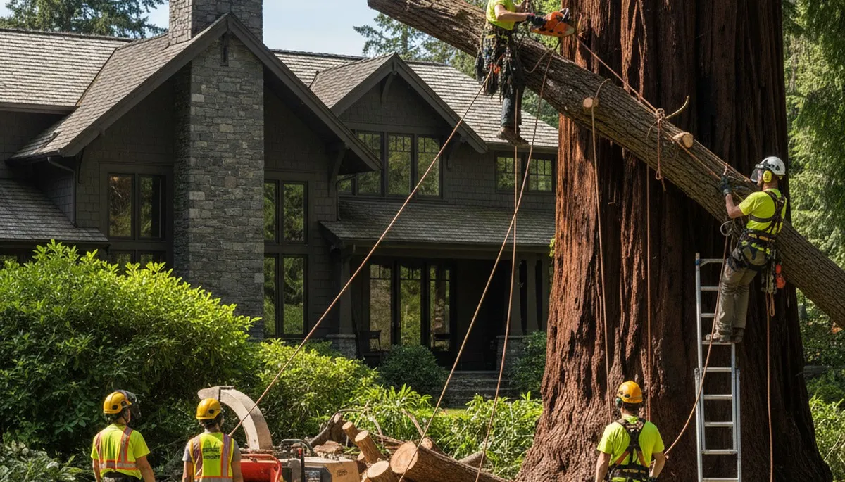 Tree service crew in Tacoma, WA providing professional tree trimming and removal services