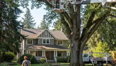 Tree service crew in Tacoma, WA providing professional tree trimming and removal services