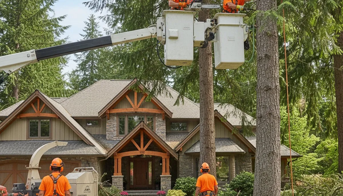 Tree service crew in Tacoma, WA providing professional tree trimming and removal services