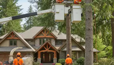 Tree service crew in Tacoma, WA providing professional tree trimming and removal services