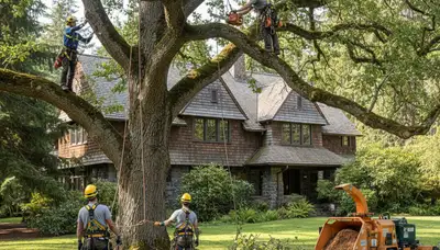 Tree service crew in Tacoma, WA providing professional tree trimming and removal services