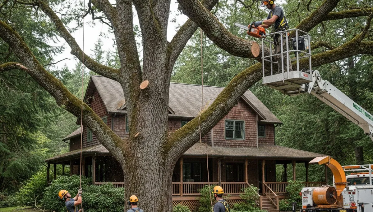 Tacoma, WA tree service crew providing professional tree trimming and removal for local properties