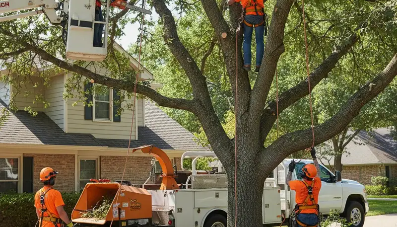 Tacoma, WA tree trimming crew maintaining healthy, safer trees for local homeowners